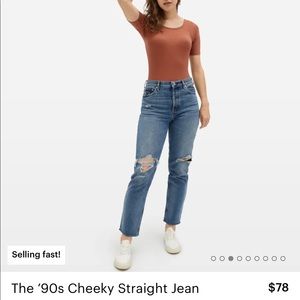 Everlane 90’s Cheeky Straight Leg Jean [28]
